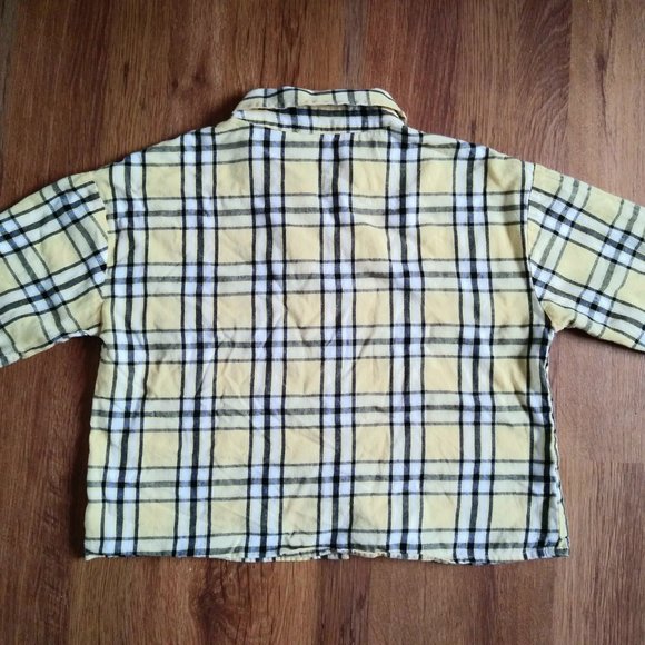 Crop Summer Plaid Shirt - Picture 3 of 6